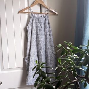 Black & White Geometric Sundress, XS, S Old Navy, Cotton, Pockets, Lined